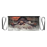 Tablier de serveuse 3 poches Taille : 61 cm de long x 30,5 cm de large avec sangle de taille de 91,4 cm.