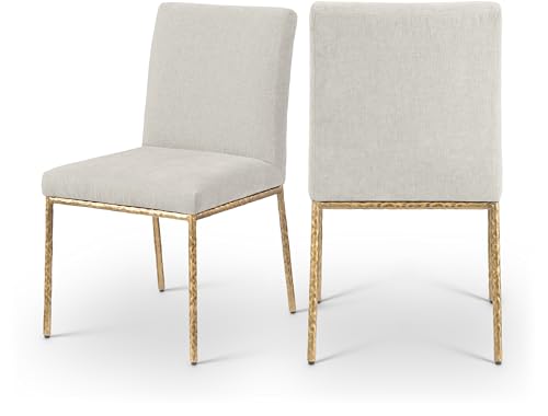 Meridian Reeves Cream Chenille Chair