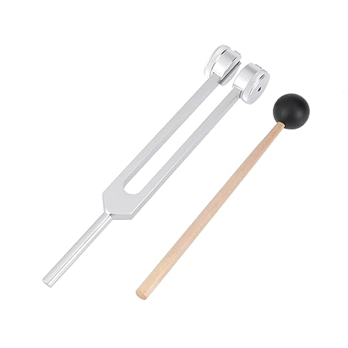 Juego de diapasón de aluminio con martillo miniatura 1