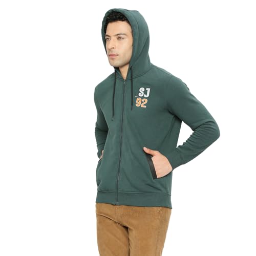 Image of Spykar Men's Cotton Blend Round Neck Sweatshirt