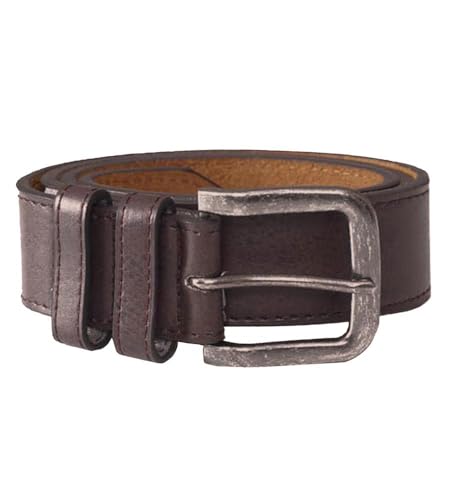 ARCHIE Antique Buckle Bonded Leather Jeans Belt For Men in Brown – 3.9 cm Wide, 32-42 Inch