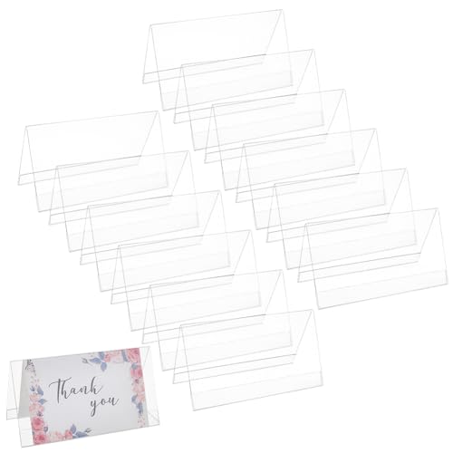 Support de tente transparent BENECREAT pour une signalétique de bureau et table sans rayure