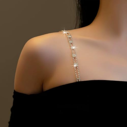 Bra Straps for Dress Rhinestones Straps for Strapless Dress Shoulder Chain Crystal Strap for Wedding Prom Jewelry for Women3