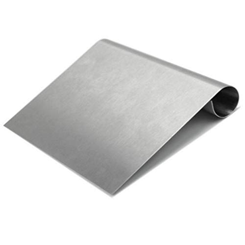 Cortador de pizza de aço inoxidável para raspador de massa com escama de medição para cozinhar grelh