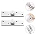 FUNOMOCYA 2pcs 360 Degree Rotation Heavy Duty Stainless Steel Hidden Door Pivot Joints Small Size Vertical Rod for Shed Windows and Industrial Doors