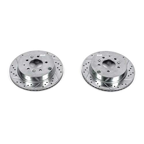 Image of Power Stop JBR1397XPR Rear Evolution Drilled & Slotted Rotor Pair For Mazda CX-7 2007-2012 [Model Specific]