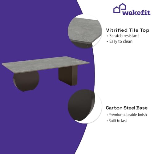 Image of Wakefit Center Table | 1 Yr Warranty | Coffee Table for Living Room Wooden, Tea Table for Living Room Wooden, Sofa Table, Free Installation from Brand, Modern Multi-Functional & Wobble-Free(Typica)