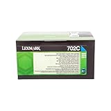 Reference OEM : 70C20C0 Lexmark CS 510 de - Original 70C20C0 / 702C - Cartouche de Toner Cyan - 1000 Pages