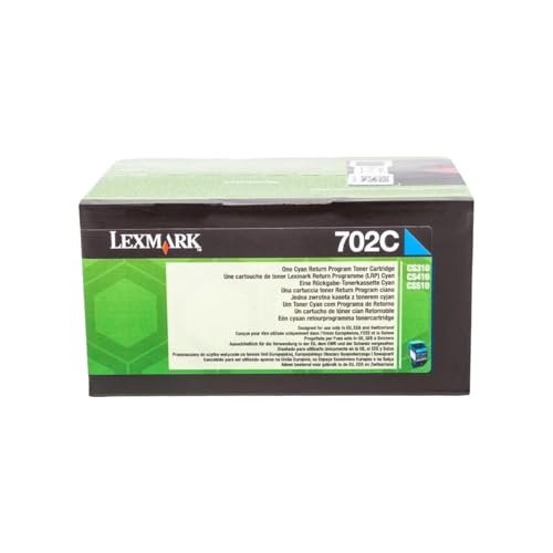 Cartouche cyan Lexmark 70C20C0 pour remplacer le toner vide de votre CS 510 dte