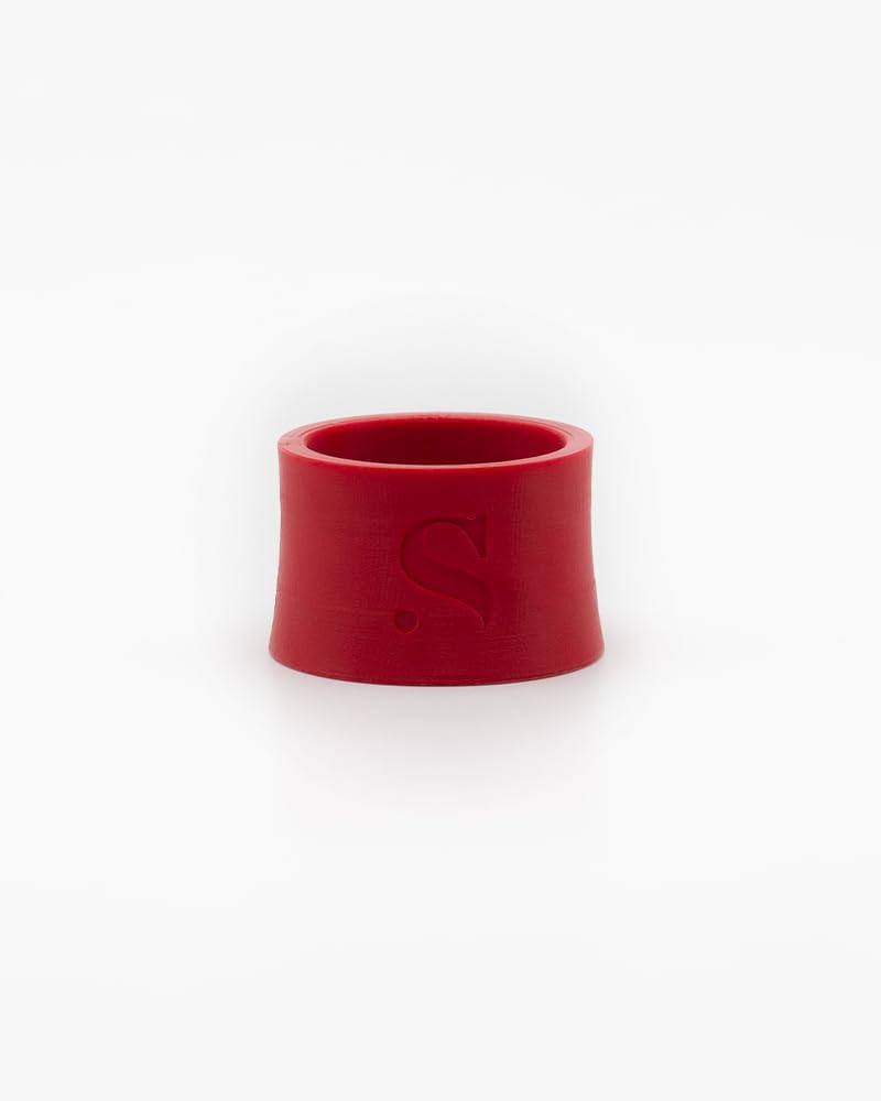 Alto Saxophone Ligature Carmine Red, Great Fit for Syos Mouthpieces and Compatible with Alto Sax Rubber Mouthpieces
