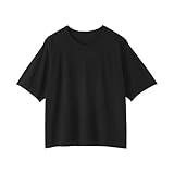 無印良品 婦人 強撚天竺編みクルー�