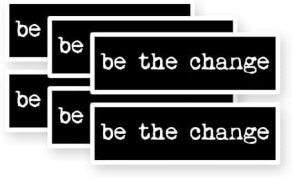 Be The Change Vinyl Stickers 3 Pack 3 Inch image 5
