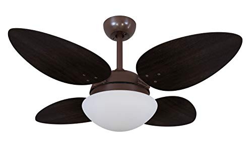 Ventilador De Teto Volare Café (chocolate) Vd42 Pétalo/4 Tabaco 127v Volare Volare 110v Café