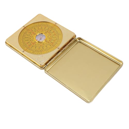 Brújula Feng Shui Luo Pan de hierro con tapa abatible miniatura 6