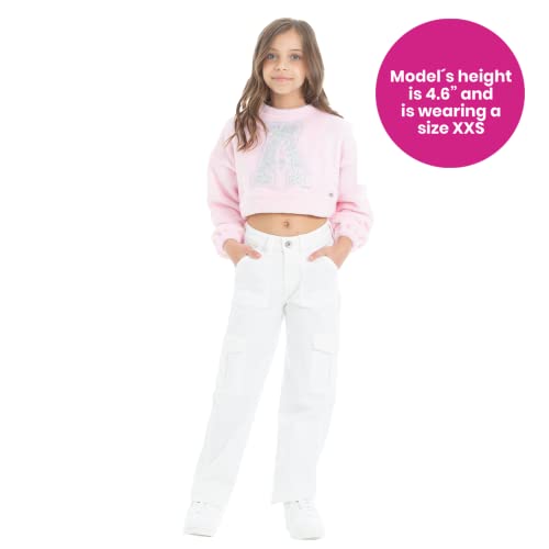 Girls Jeans High Rise Cargo Bootcut Multicolour- Teen Jeans for Casual Occasions2