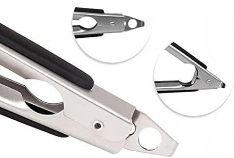 Pinzas de acero inoxidable,pinzas de cocina, Cocina De Camping De Segunda Mano for Recoger Alimentos, Tamaño: 32 * 4 Cm, (cubiertos), for Cocina De Barbacoa, Pinzas De Alimentos De Acero Inoxidable