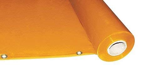Welding Curtain Roll, 75ft W, 5ft, Ylw Org