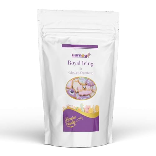 Dekozauber24 Premium Royal Icing Fertigmischung 500g Zuckerschrift vegetarisch wiederverschließbar Pulver Mix für Glasuren und Dekorationen von Keksen Lebkuchen Torten uvm.