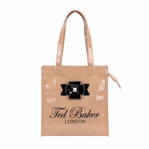 Image of SEA MOUNT Ted Baker London Multipurpose Tote Bag with Signature Bow Detail Spacious Travel Carryall, Everyday Shopping Organiser, Durable Shoulder Handbag for Work, Office, Travel & Daily Essentials