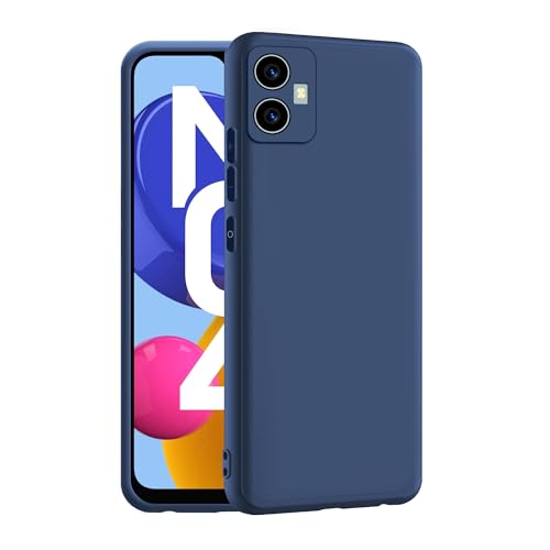 CEDO Samsung Galaxy M04 / F04 / A04E (4G) Back Cover | Camera Bump Protection & Ultra Slim | Matte Soft Silicon Shock Proof Rubberised Back Case Cover (Blue)- Best and cheap mobile covers in India