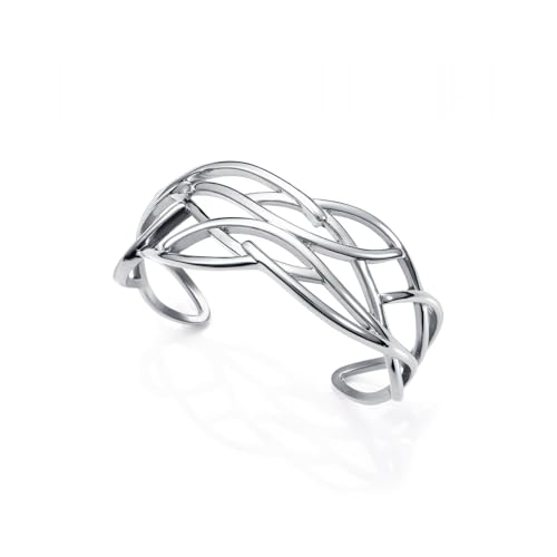 Viceroy Fashion Pulsera Mujer 14153P01000 – Ondas, Acero, Chic, 6cm