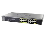 NETGEAR JGS516PE-100NAS 16-Port Gigabit Rackmount Smart Managed Plus Switch, 85w 8xPoE, ProSAFE Lifetime Protection (Renewed)
