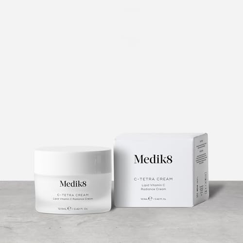 Medik8 C-Tetra Cream Travel Size - Lipid Vitamin C Radiance Cream - Visibly Bright, Dewy and Energised Complexion - 12.5ml