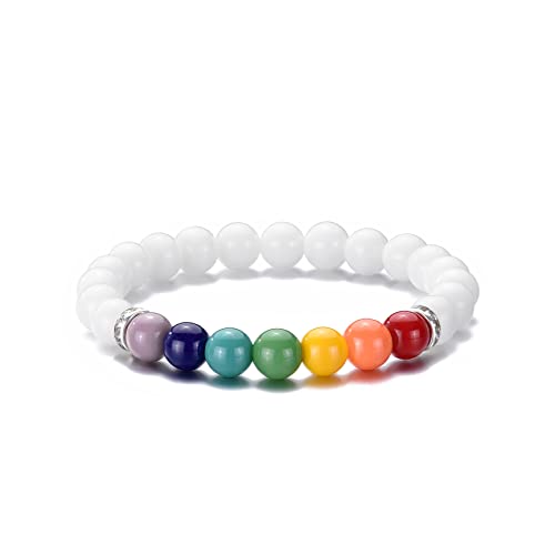 Vicima Beaded Bracelets For Men Women 8Mm Bead Stretch Bracelets Lgbt Jewelry Unisex Rainbow Bracelets #TOP3