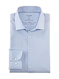 olymp level five smart business body fit kent rood blauw Armlänge: Langarm OLYMP Herren Businesshemd Langarm Level Five 24/Seven,Twill,Body fit,Modern Kent,bleu 11,43