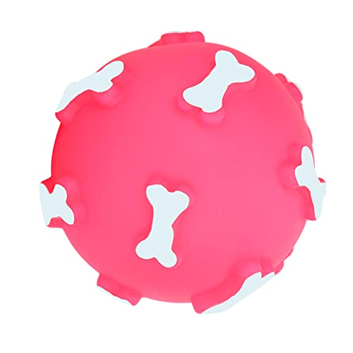 Dog Teething Toys, Vinyl Pet Toy Ball Pet Toy Supply Pet Chewing Ball for Cultivate Affinity for Exercise Training(pink) - Image 4