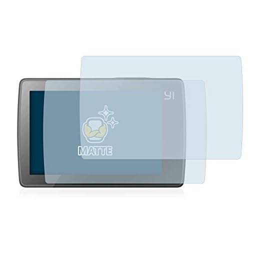 BROTECT Protector Pantalla Anti-Reflejos Compatible con Xiaomi YI 4K (2 Unidades) Película Mate Anti-Huellas