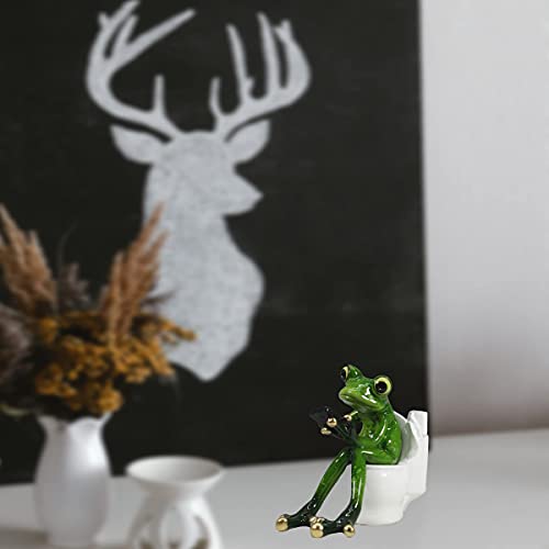 Comfy-Hour-5-Resin-Frog-Figurine–Novelty-Funny-Sitting-Frog-Sculpture-for-Shelf-Table-or-Desk-Decor-Animal-Collectible-Decoration Comfy Hour 5 Resin Frog Figurine–Novelty Funny Sitting Frog Sculpture for Shelf Table or Desk Decor Animal Collectible Decoration