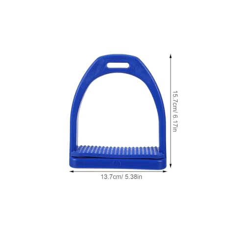 Étriers bleus grand format Abaodam pour éviter de glisser de la selle - 2