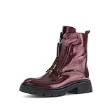 Gabor Damen Biker Boots, Frauen Stiefeletten,uebergangsstiefel,hoch,Stiefel,Bootee,Booties,halbstiefel,Bordo (Altsilber),37 EU / 4 UK