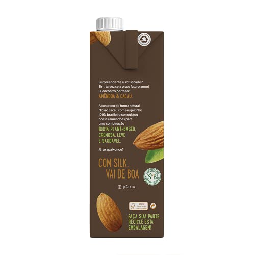 Silk - Bebida Vegetal, Amêndoa e Cacau, 1L