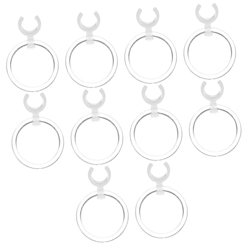 minkissy 10pcs Ear Magnifying Glass Acrylic Magnifying Lens Ear Wax Removal Tool Lens for Ear Cleaning Device Earwax Removal Tools Portable Magnifier Handheld Magnifier Transparent