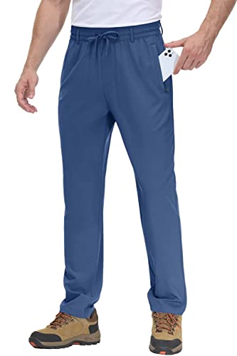 Magcomsen Summer Pants For Men Casual Quick Dry Pants Lightweight Jogging Pants With Pockets Royal Blue, 38 #TOP27