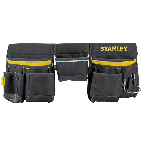 Stanley Werkzeuggürtel verstellbar mit Nageltaschen, Bandmaßtasche, Hammerhalter und zahlreichen Befestigungsmöglichkeiten ohne Werkzeug… – Ansicht 8