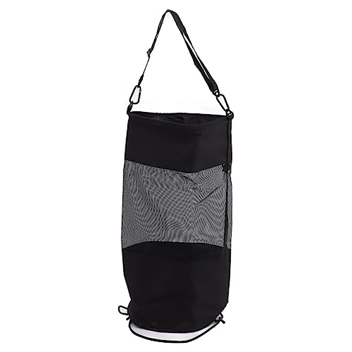 Cyrank Boat Trash Bag, Portable Boat Trash Bag Boat Storage Bag Mesh Trash Bags Reusable Boat Trash Bag Large Mesh Trash Bag, Black