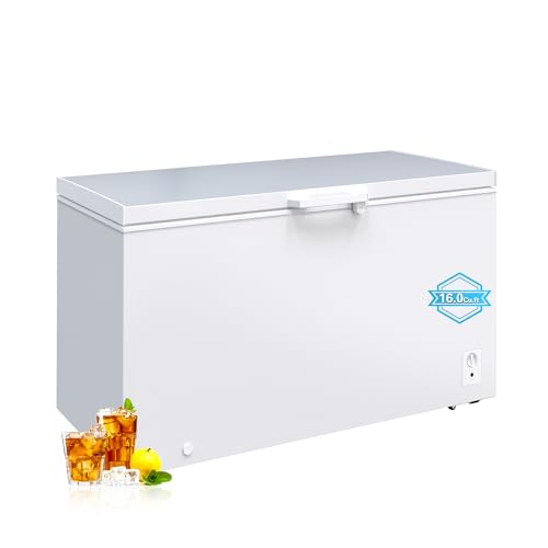 Large Chest Freezer, 16.0 Cu.ft Deep Freezer FreeStanding