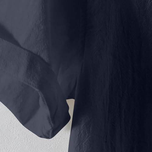 Mens Linen Shirts Summer Casual Button Down Lapel Collar Work Office Shacket Jackets Short Sleeve Flowy Boho Beach Tees4