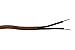 Creative Hobbies Rayon Cloth Covered Electric Lamp Cord with End Plug, Stripped Ends Ready for Wiring - 8 Foot, SPT-2 UL Listed (Brown)