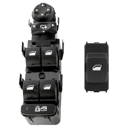 Partsline Platine Avant Gauche avec Bouton Avant Droit ou Arrière de Lève-Vitre Électrique compatible avec 3008 et 308 - Réf 9654860780 96573850XT