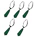 RSHuiOUXX 5pieces Stylish School Tie Wedding Uniform Accessories Fashion Tie for Party Professional Accessory