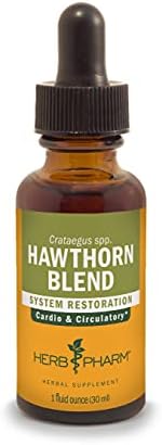 Herb Pharm Hawthorn Blend Liquid Extract for Cardiovascular and Circulatory Support, 1 Fl Oz