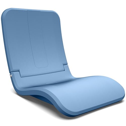 Coast Modern Portable Poolside Chair Adult Foldable Flip Chair for Pool Beach Tailgating & Stadium Durable Plastic with Back Support - Stone Blue