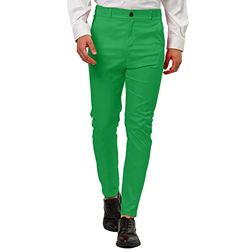 Herren Chino Hose Klassische Basic Slim Fit Business Hosen Einfarbig...