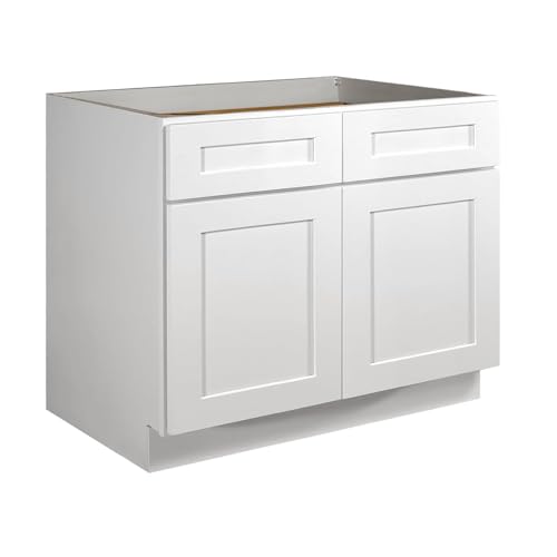 Lieeres Kitchen Base Cabinet, RTA Cabinet, White Shaker Cabinet, Plywood