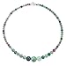 Elegant Simple Classic Graduated Round Bead Ball Green Purple Blue Translucent Rainbow Fluorite Gemstone Strand Necklace Jewelry For Women 18 Inches