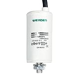 Condensador o capacitador de 40 uf microfaradios y 450 v de tensión nominal, espacialmente diseñado para motor aislado.